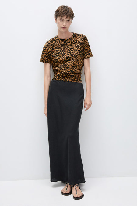 T-shirt met korte mouwen - bruin