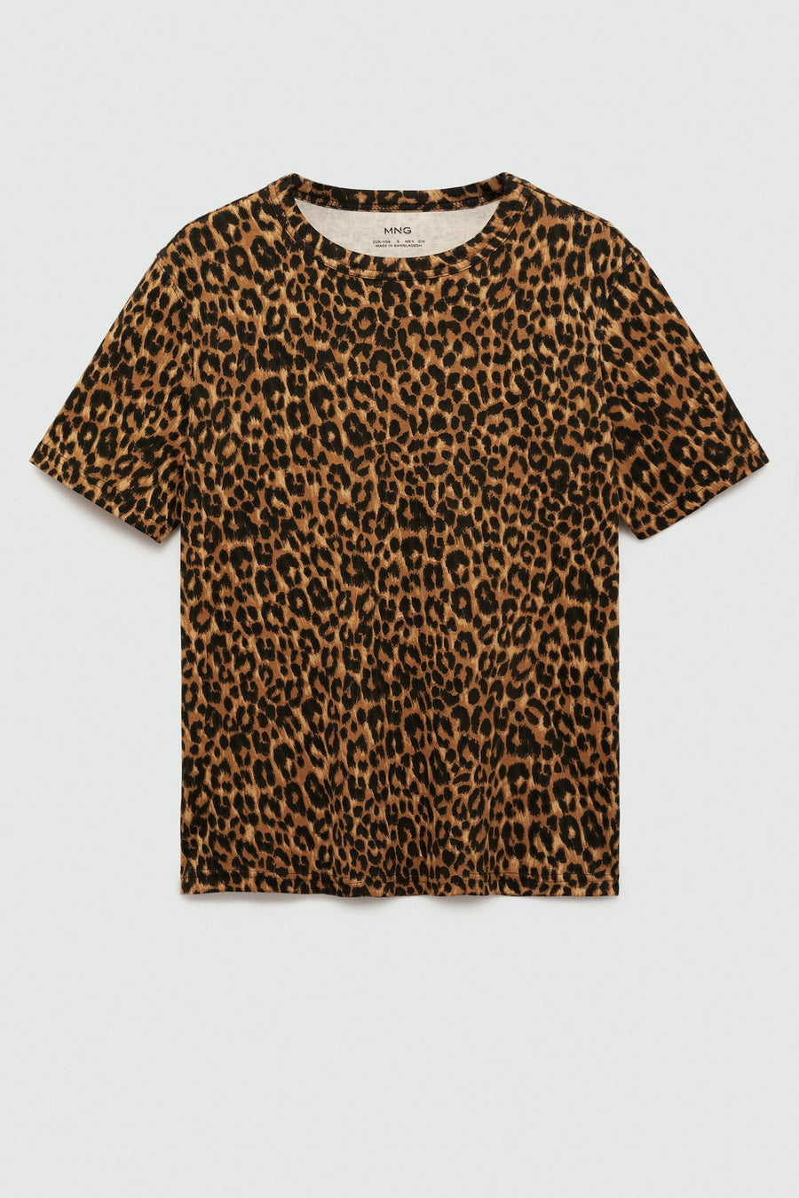 T-shirt à manches courtes - brun - MANGO