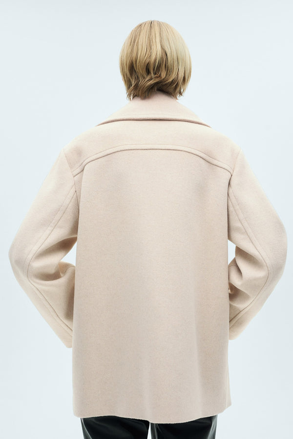 Korte jas Beige - Mango