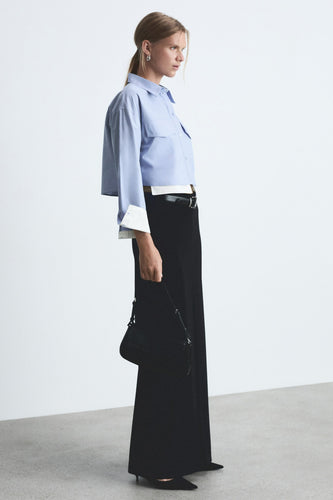 Hemd met lange mouwen - blauw