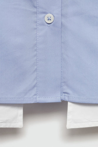 Hemd met lange mouwen - blauw