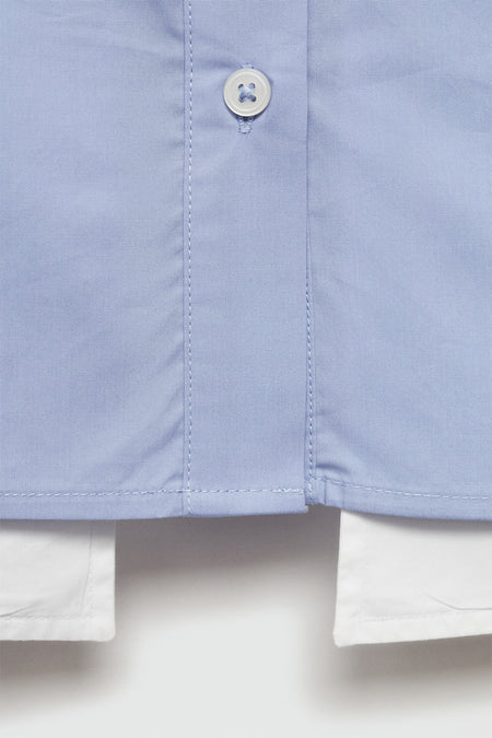 Chemise à manches longues - bleu