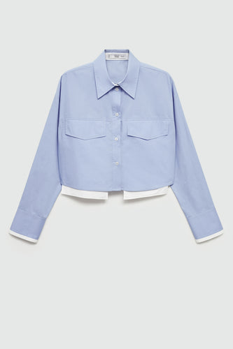 Hemd met lange mouwen - blauw