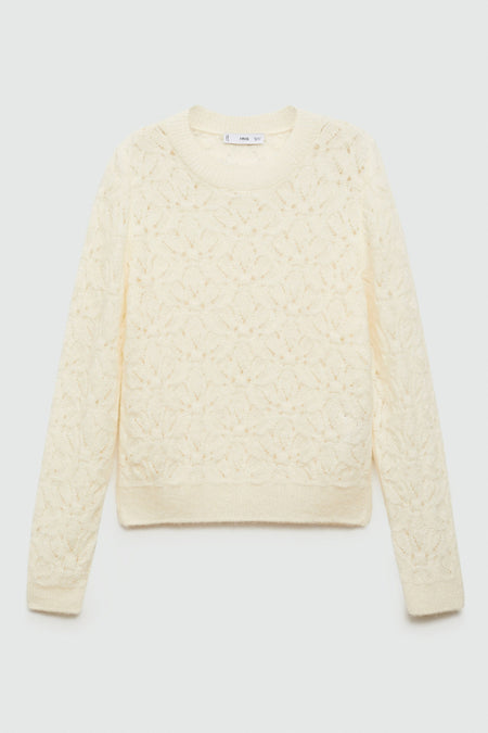 Pull col O Blanc - Mango