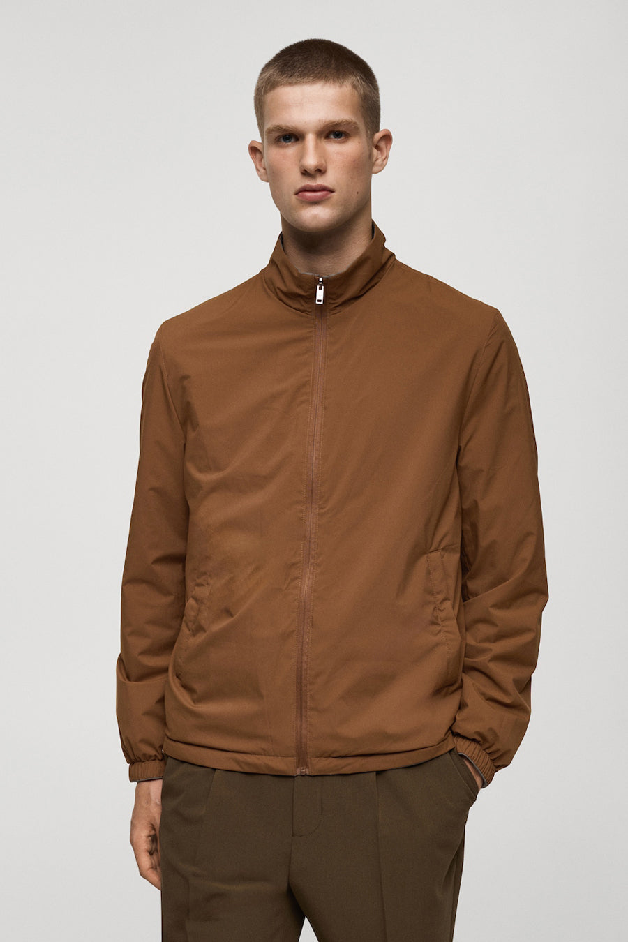 Korte jas - Bruin - MANGO