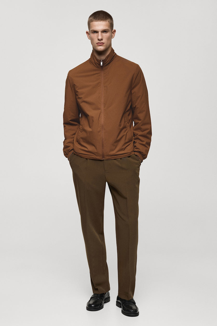 Korte jas - Bruin - MANGO