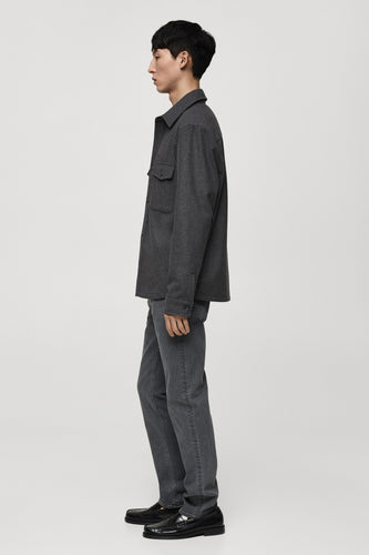 Hemd met lange mouwen - grijs - MANGO