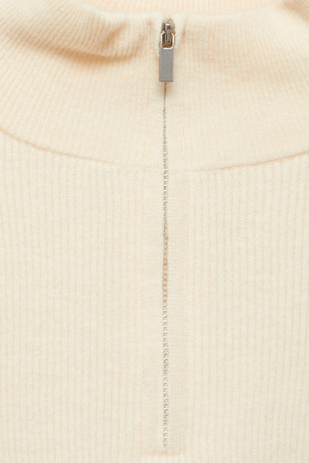 Pull col roulé Blanc - Mango