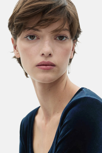 T-shirt met korte mouwen - blauw - MANGO