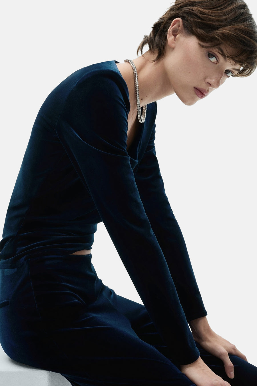 T-shirt met korte mouwen - blauw - MANGO