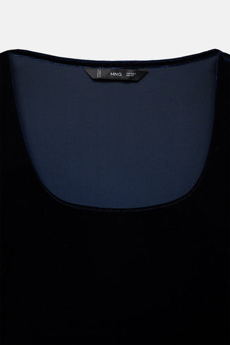 T-shirt met korte mouwen - blauw - MANGO