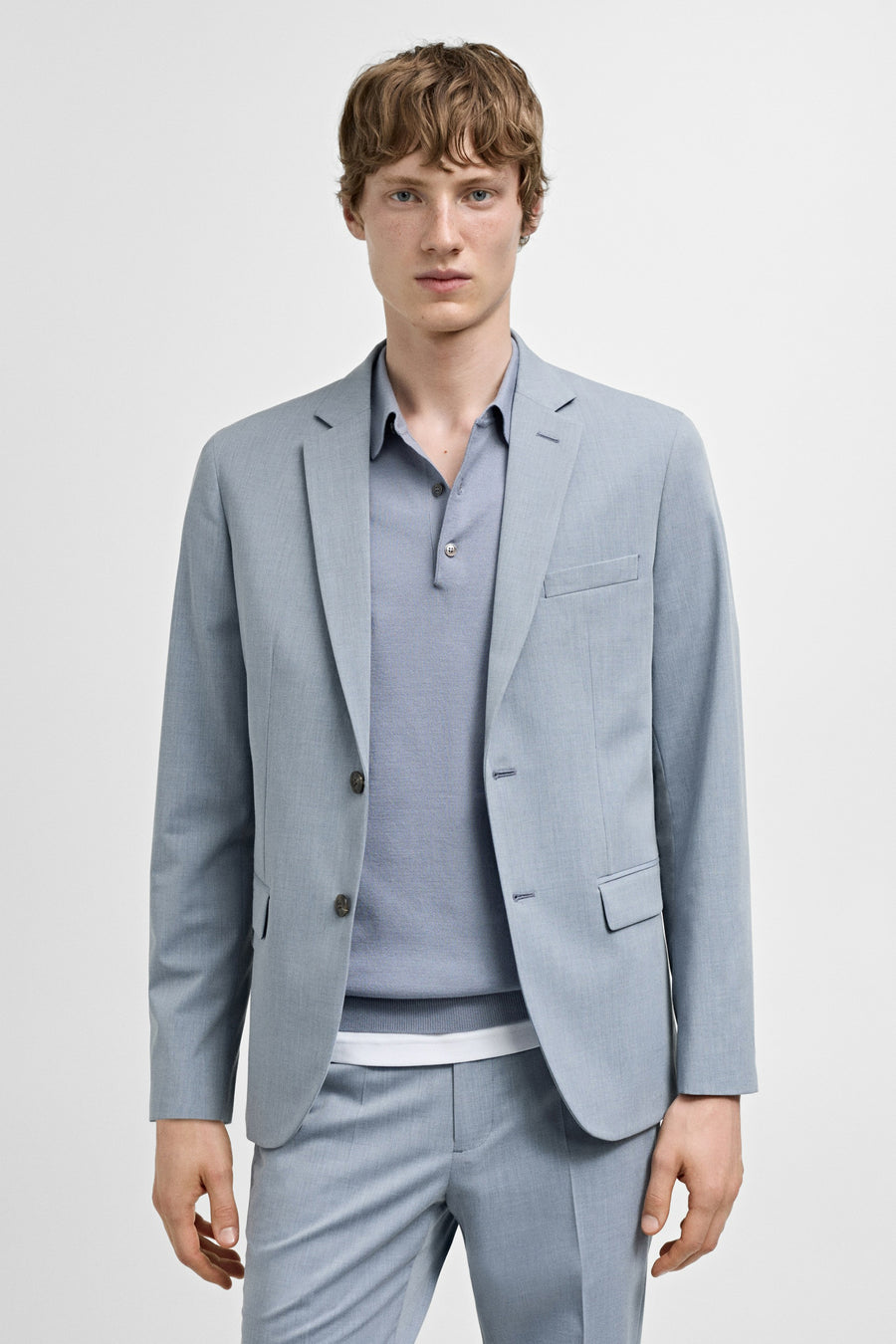 Blazer - blauw - MANGO