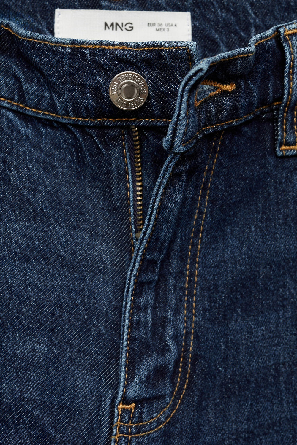 Mom Jeans Dark blue denim - Mango