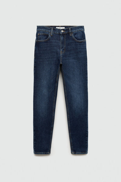 Mom Jeans Dark blue denim - Mango