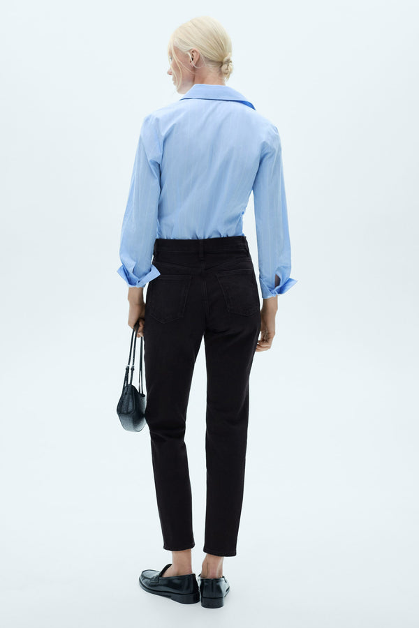 Mom Jeans Black denim - Mango