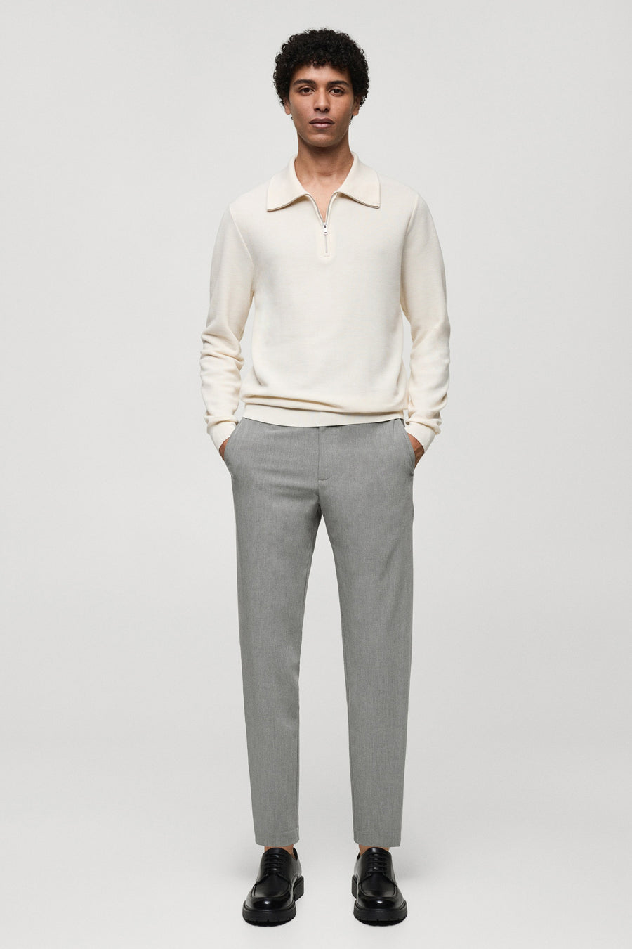 Pantalon - gris - MANGO