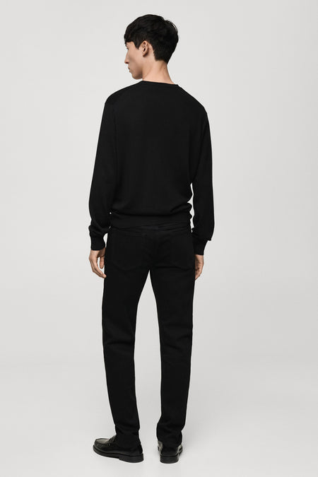 Pull à col rond - noir