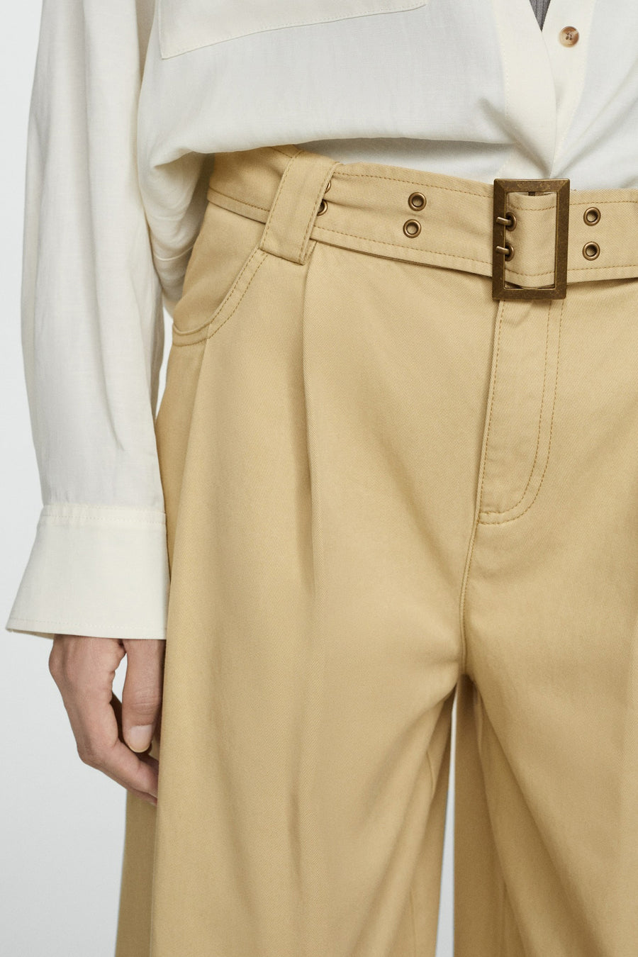 Broek - Beige - MANGO