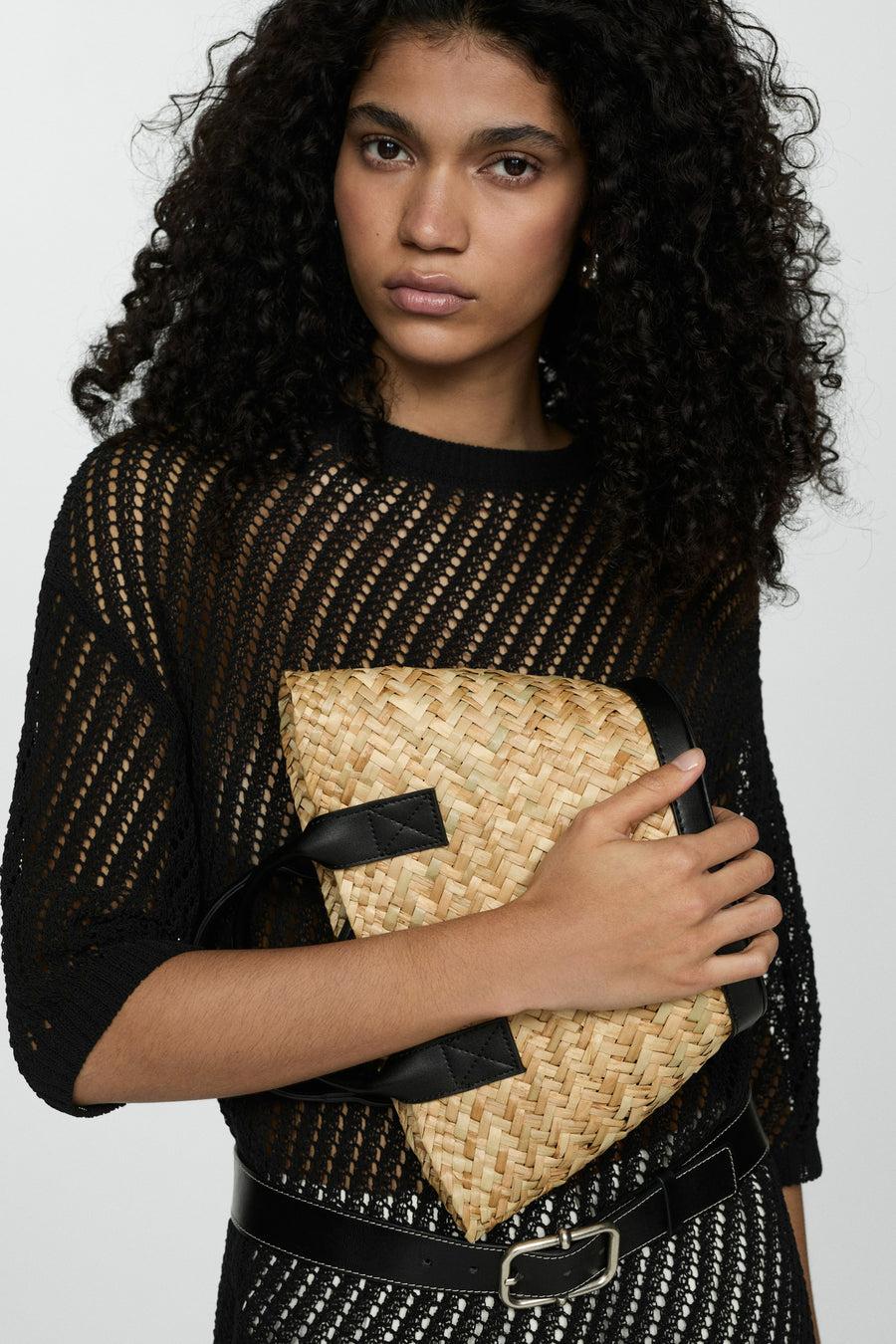 Pull met ronde hals - zwart - MANGO