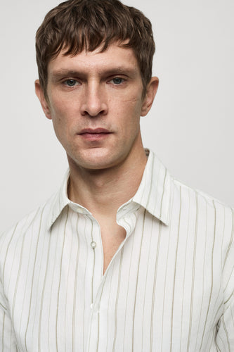 Hemd met lange mouwen - groen - MANGO