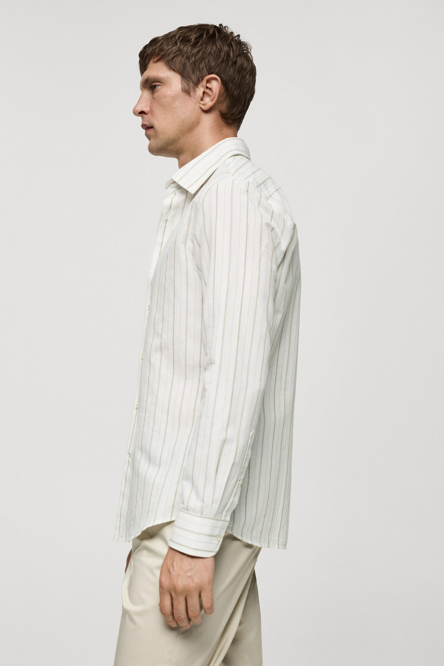 Hemd met lange mouwen - groen - MANGO