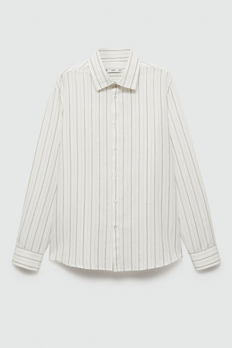 Hemd met lange mouwen - groen - MANGO