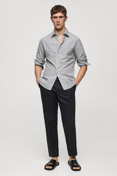 Chemise (manches longues) Gris - Mango