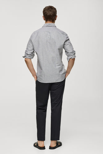 Chemise à manches longues - gris - MANGO