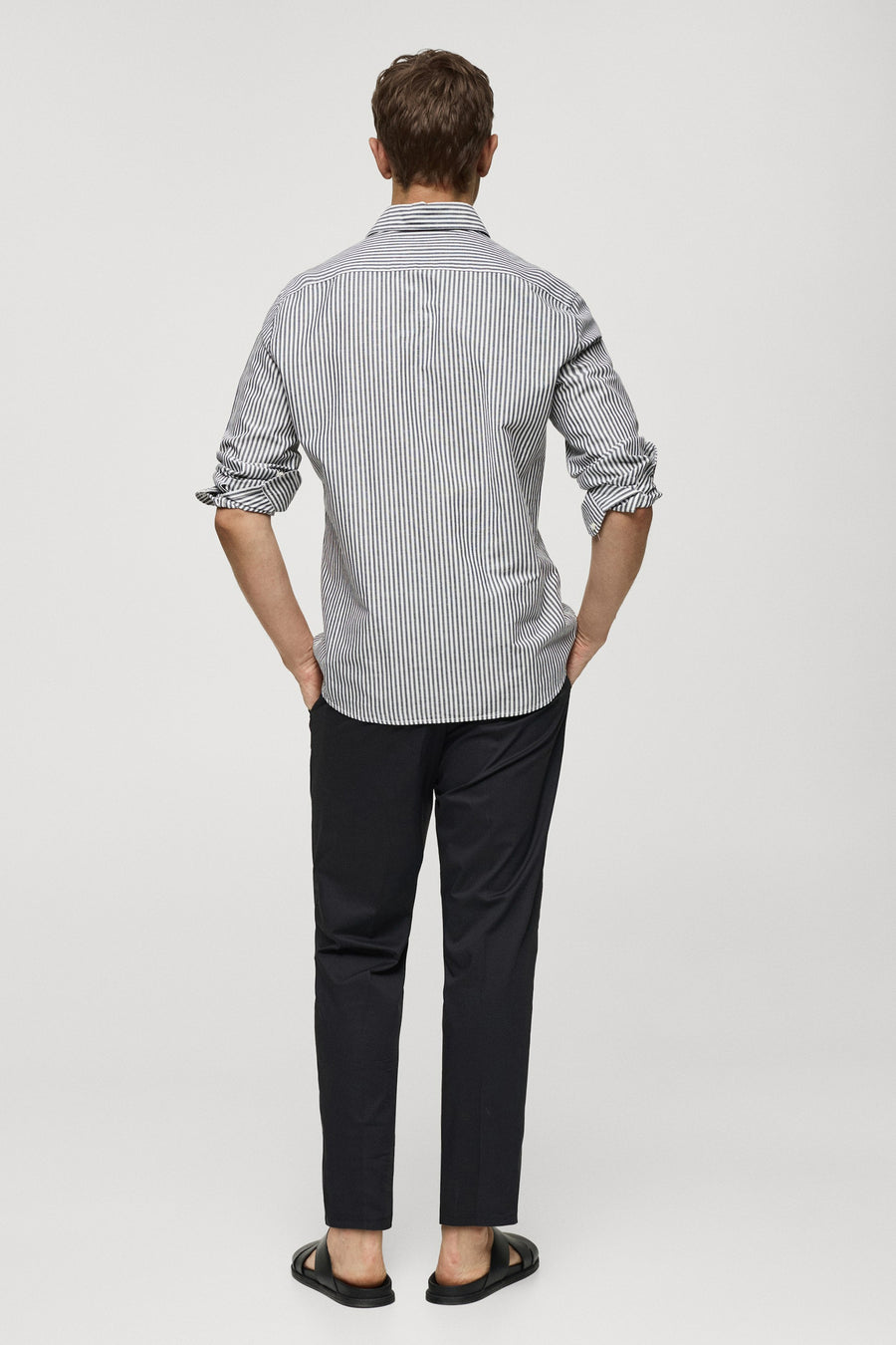 Chemise à manches longues - gris - MANGO