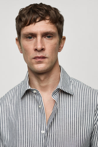 Chemise à manches longues - gris - MANGO