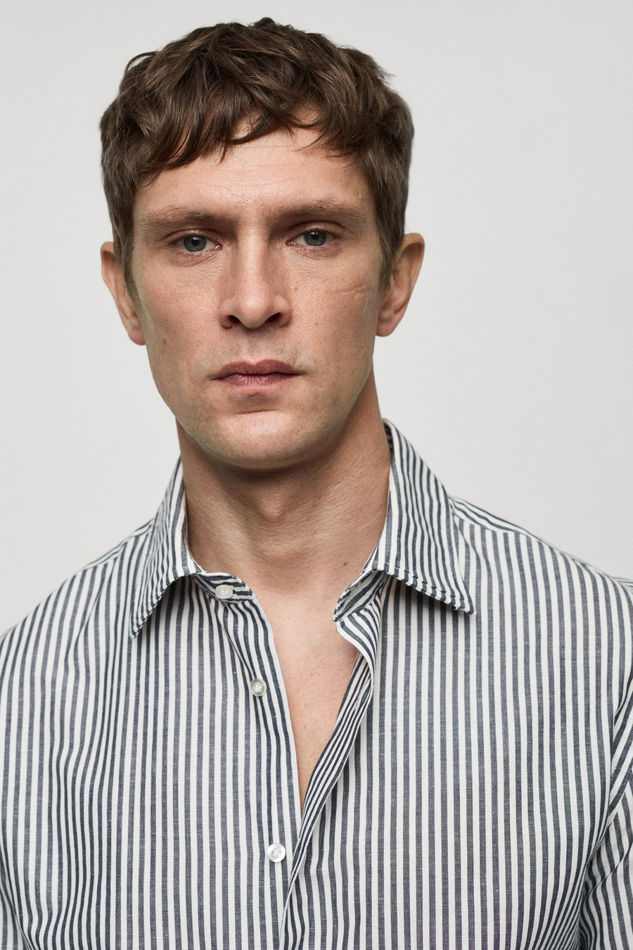 Chemise à manches longues - gris - MANGO