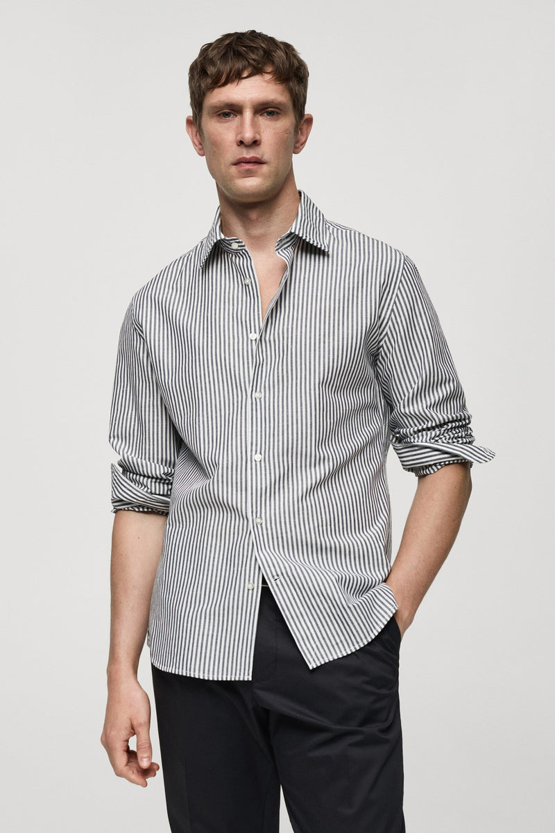 Chemise (manches longues) Gris - Mango
