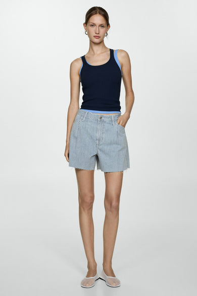 Short Bleu - Mango