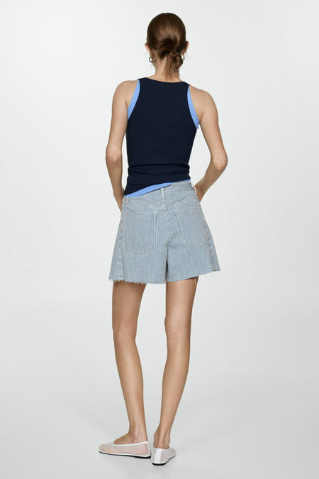 Short Blauw - Mango