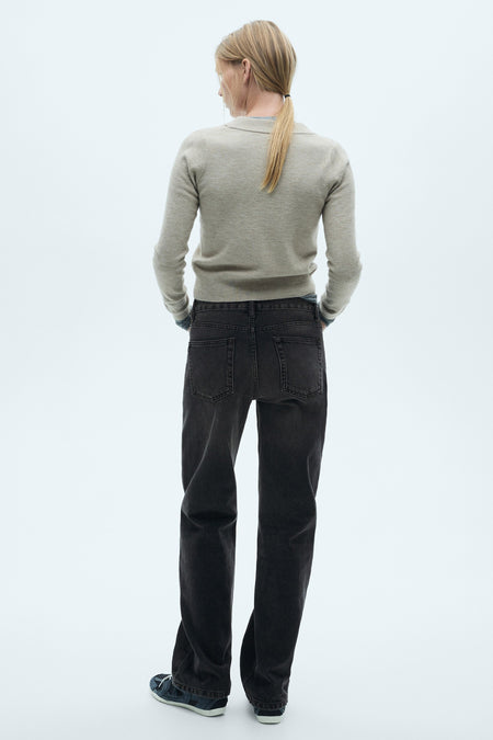Jeans straight Noir - Mango