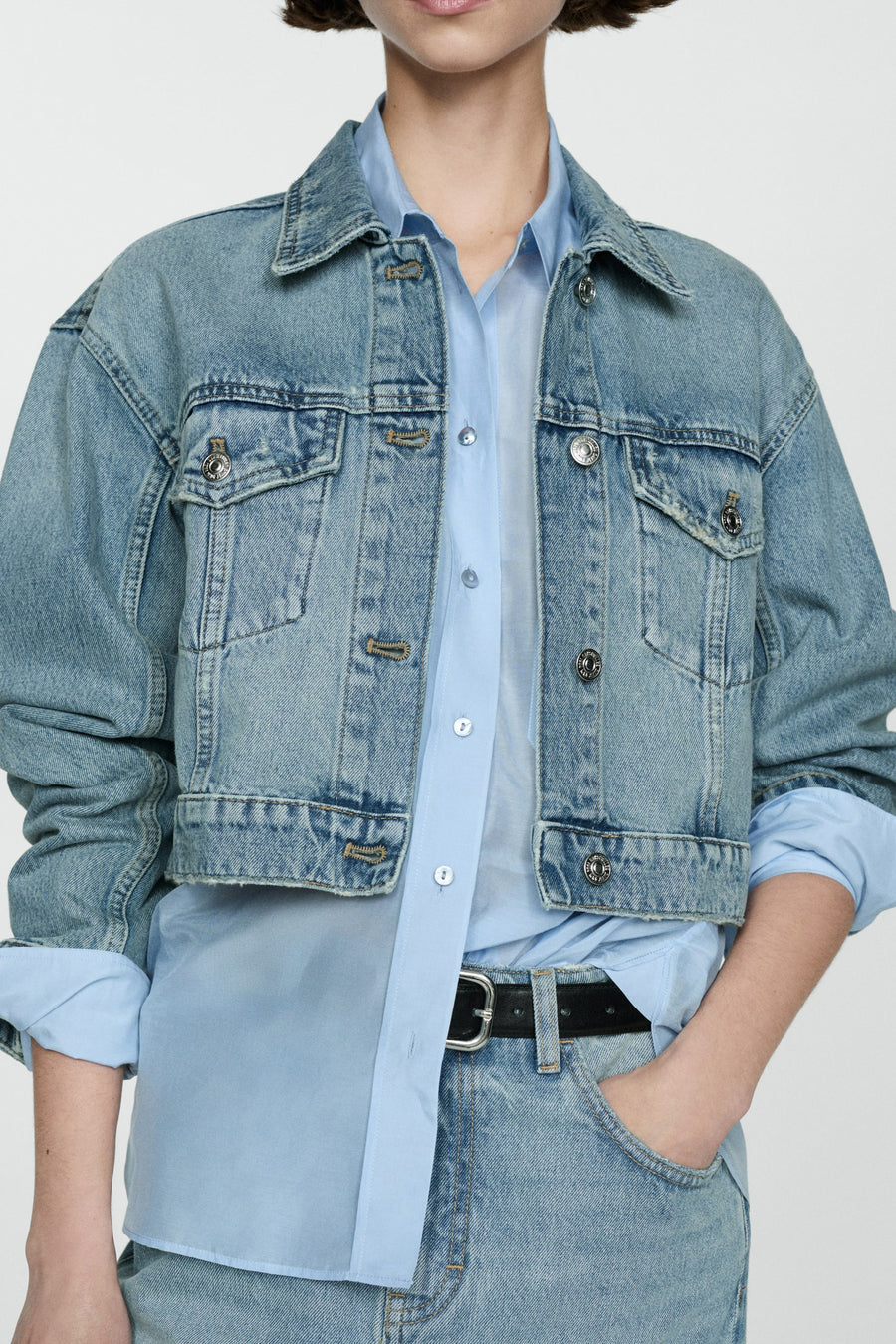 Jas - mid blue denim
