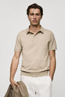 Polo à manches courtes - beige
