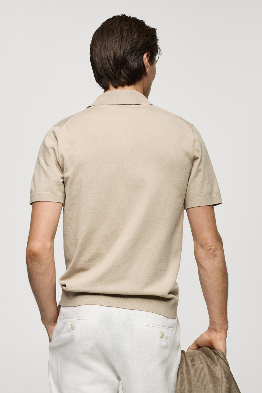 Polo à manches courtes - beige