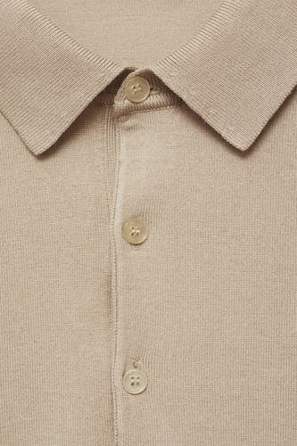 Polo à manches courtes - beige