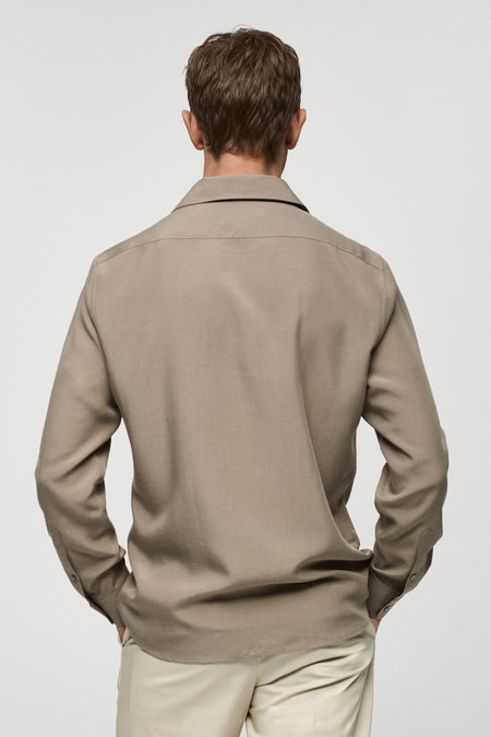 Hemd (lange mouwen) Bruin - Mango
