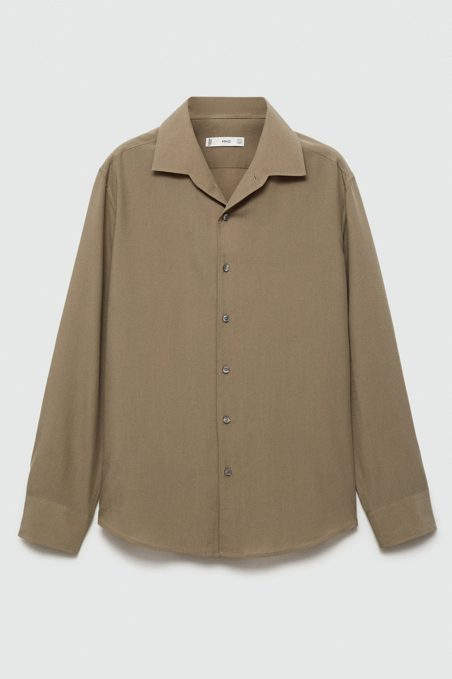 Hemd met lange mouwen - bruin - MANGO