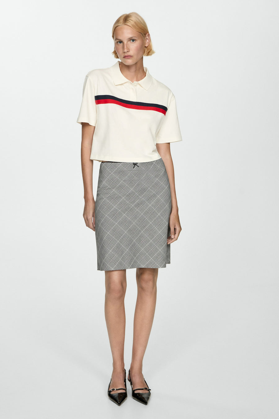 Polo met korte mouwen - wit - MANGO