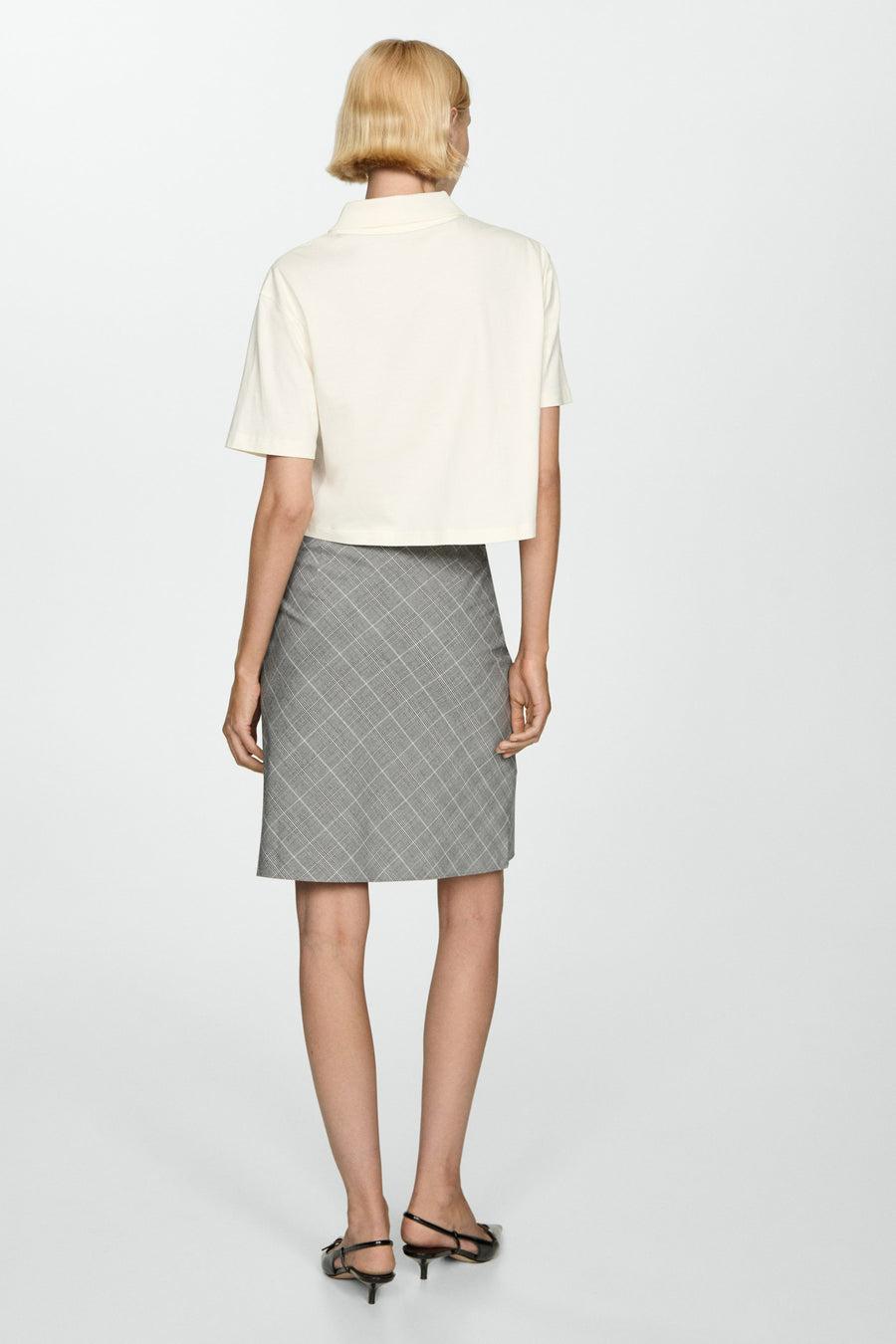 Polo met korte mouwen - wit - MANGO