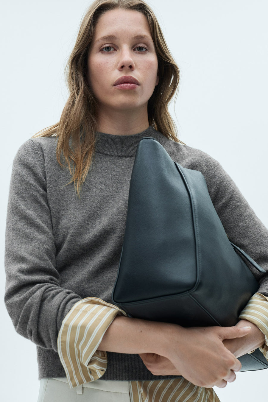 Pull met ronde hals - Grijs - MANGO