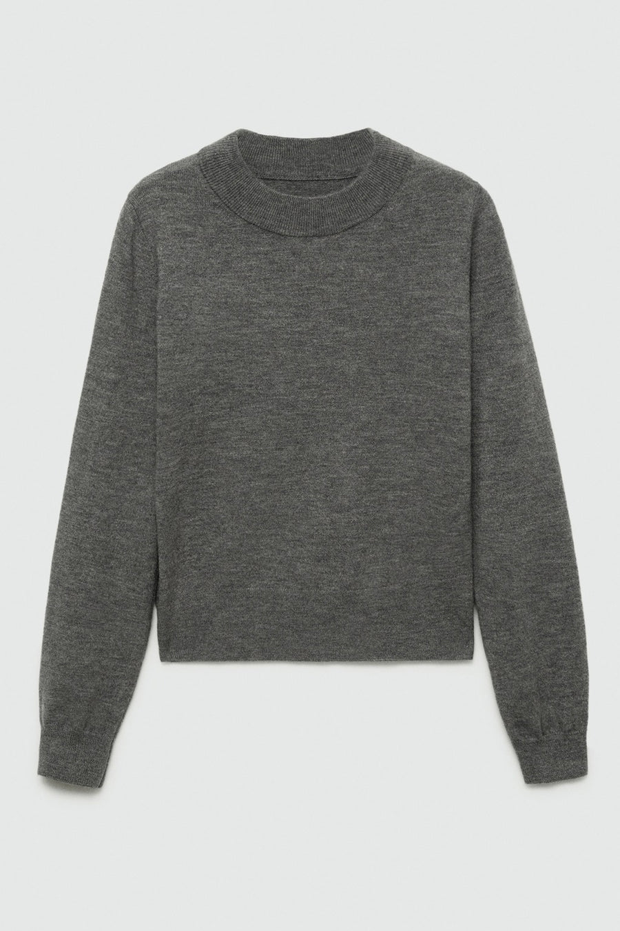 Pull met ronde hals - Grijs - MANGO
