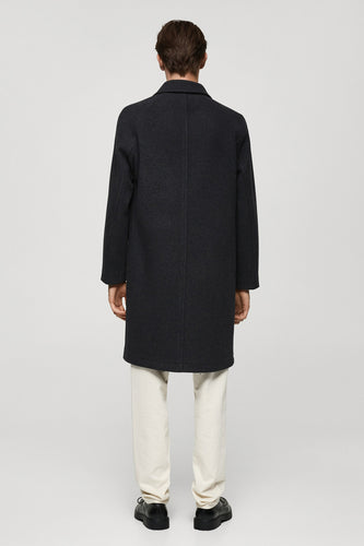 Lange jas - zwart - MANGO