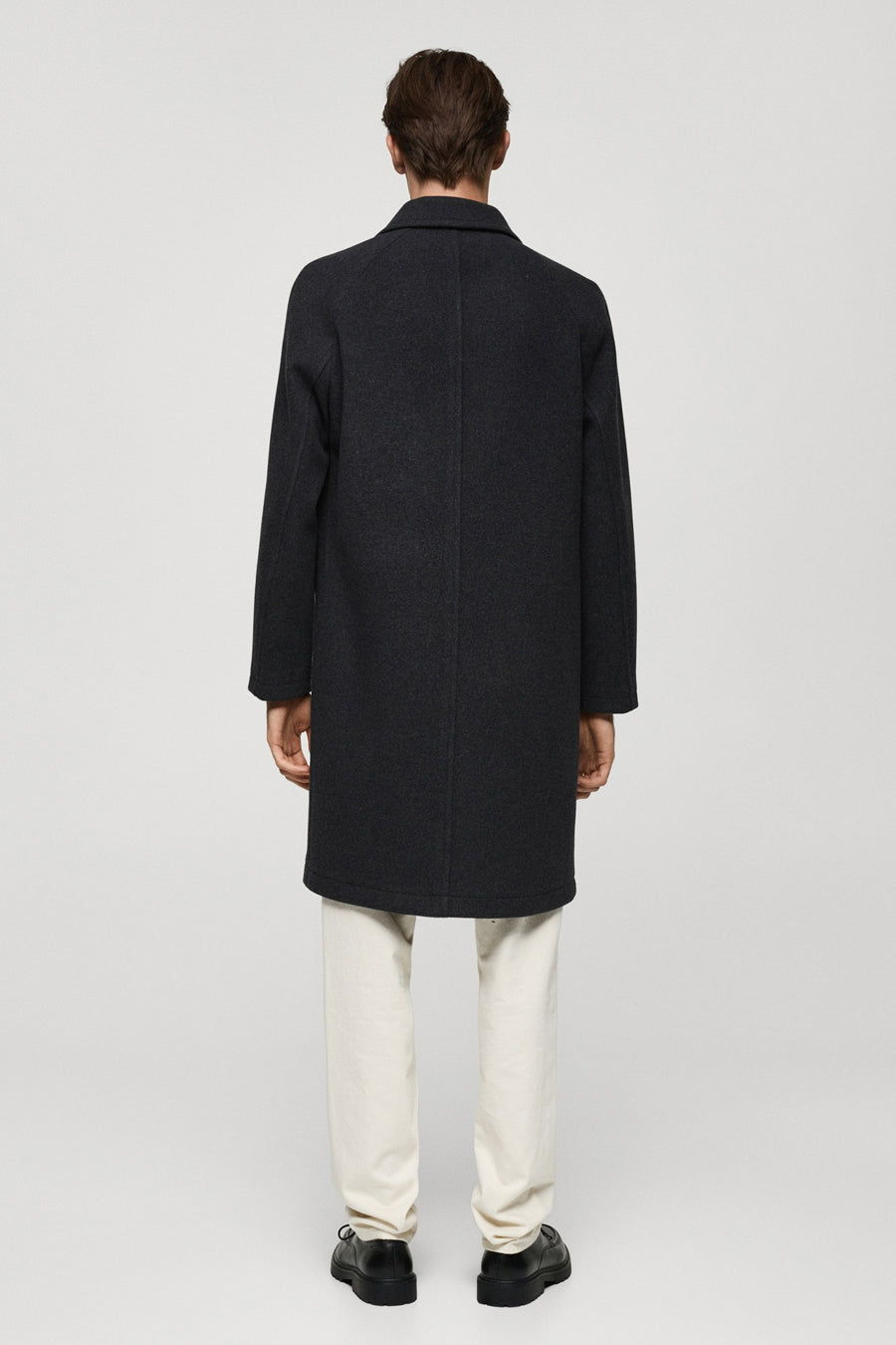 Lange jas - zwart - MANGO