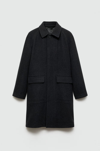 Lange jas - zwart - MANGO