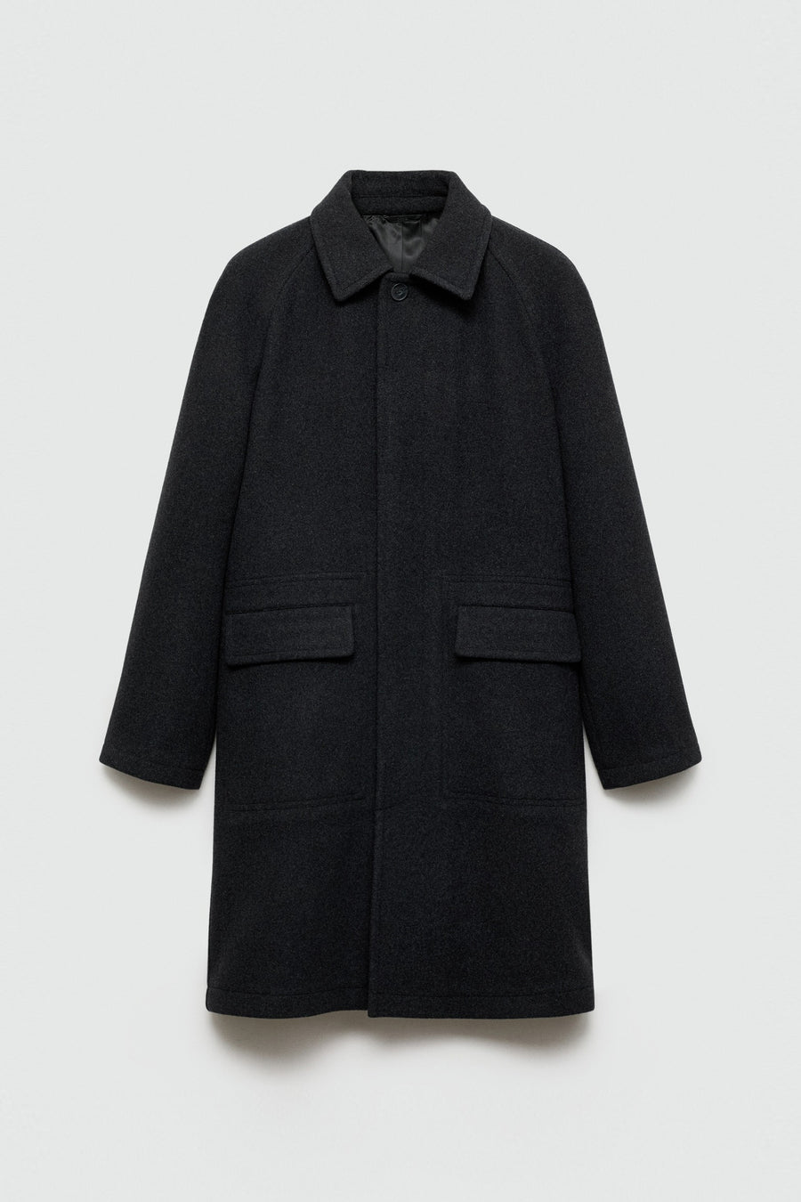 Lange jas - zwart - MANGO