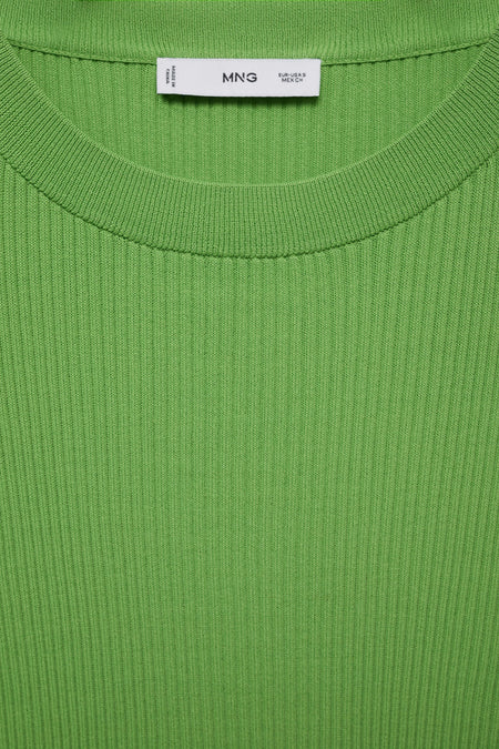 Pull met ronde hals - groen
